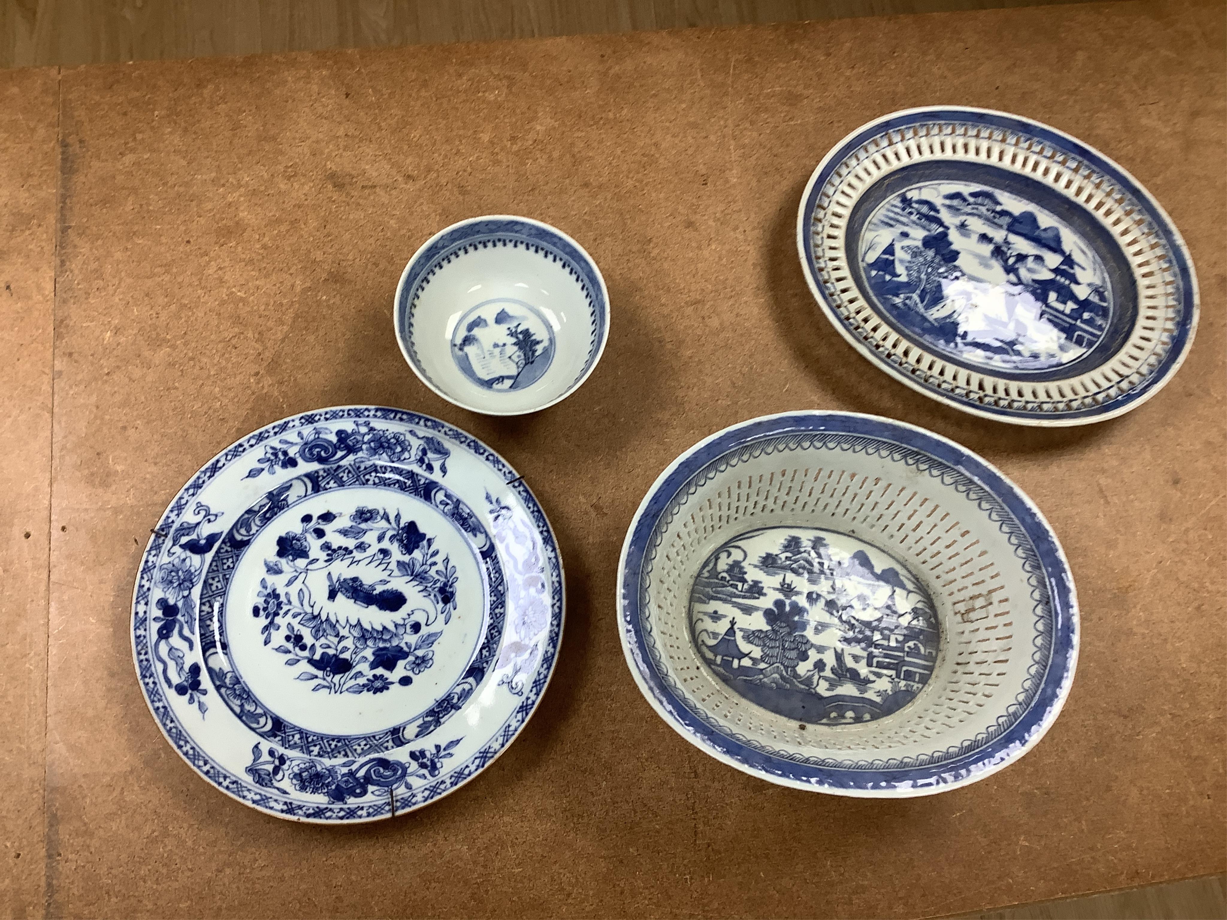 A large collection of 18th century and later Chinese export porcelain